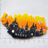 Malta Fridge Magnet 3D Resin