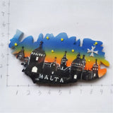 Malta Fridge Magnet 3D Resin