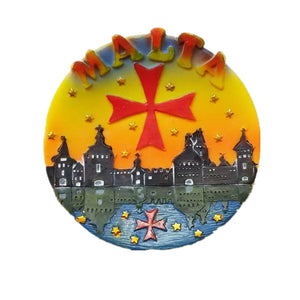 Malta Fridge Magnet 3D Resin