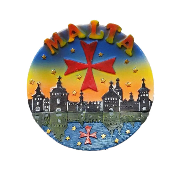 Malta Fridge Magnet 3D Resin