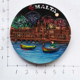 Malta Fridge Magnet 3D Resin