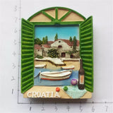 Dubrovnik Window Croatia Fridge Magnet 3D Resin