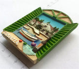 Dubrovnik Window Croatia Fridge Magnet 3D Resin