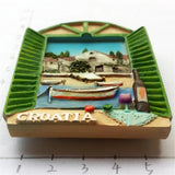 Dubrovnik Window Croatia Fridge Magnet 3D Resin