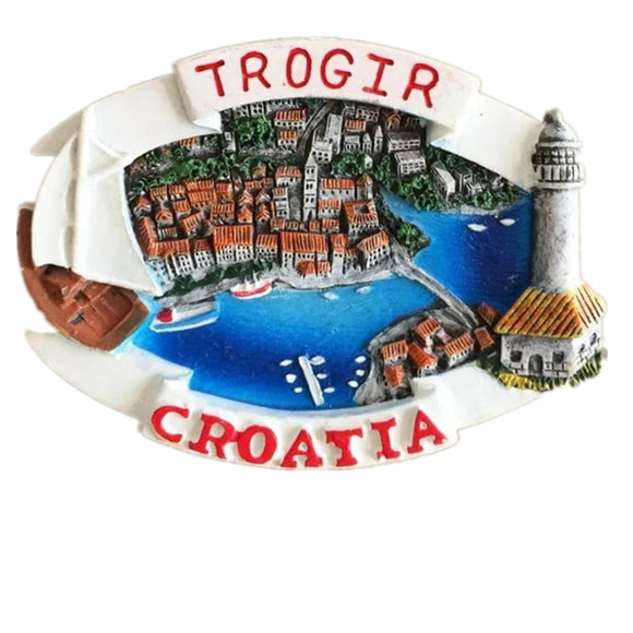 Trogir Croatia Fridge Magnet 3D Resin