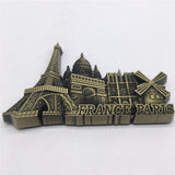 Paris France Fridge Magnet Metal Craft