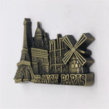 Paris France Fridge Magnet Metal Craft