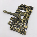 Paris France Fridge Magnet Metal Craft