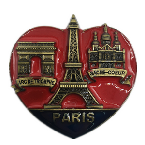 Paris France Fridge Magnet Metal Craft