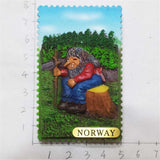 Norway Fridge Magnet 3D Resin