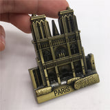 Notre Dame Cathedral Paris France Fridge Magnet Metal Craft