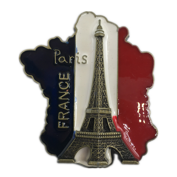 Paris France Fridge Magnet Metal Craft