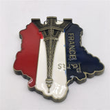 Paris France Fridge Magnet Metal Craft