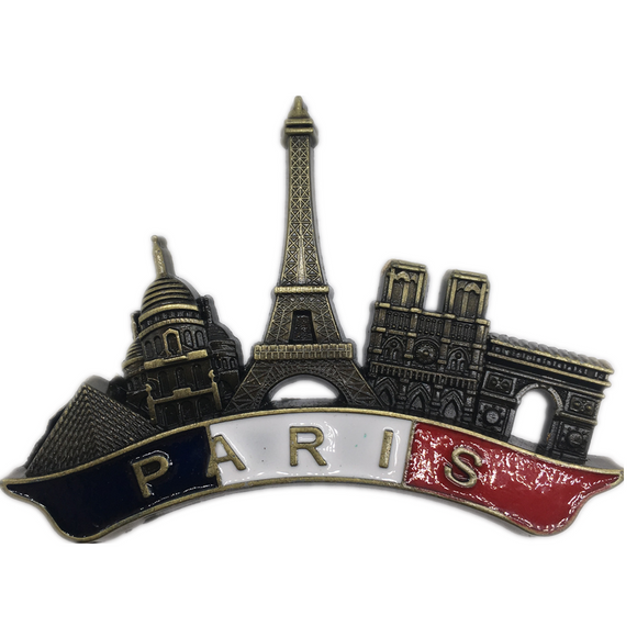 Paris France Fridge Magnet Metal Craft