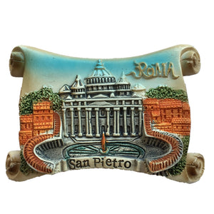 Rome San Pietro Vatican Italy Fridge Magnet 3D Resin