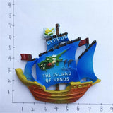 Venus Island Cyprus Venus Fridge Magnet 3D Resin