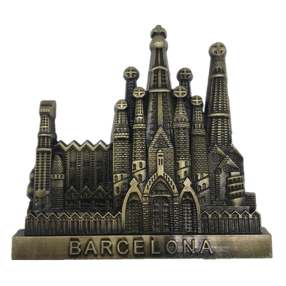 Sagrada Familia Cathedral Barcelona Spain Fridge Magnet Metal Craft