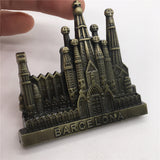 Sagrada Familia Cathedral Barcelona Spain Fridge Magnet Metal Craft