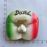 David Florence Italy Fridge Magnet 3D Resin