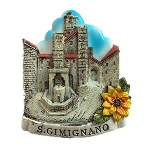 S.Gimignano Italy Fridge Magnet 3D Resin