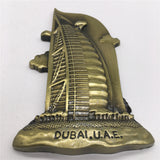 Burj Al Arab Dubai UAE Fridge Magnet Metal Craft