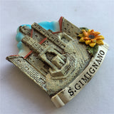 S.Gimignano Italy Fridge Magnet 3D Resin