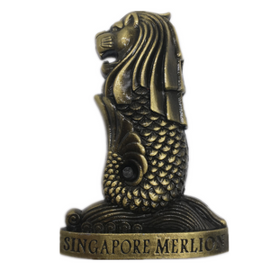 Merlion Singapore Fridge Magnet Metal Craft