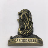 Merlion Singapore Fridge Magnet Metal Craft