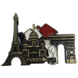 Paris France Fridge Magnet Metal Craft