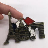 Paris France Fridge Magnet Metal Craft