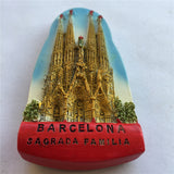 Sagrada Familia Cathedral Barcelona Spain Fridge Magnet 3D Resin