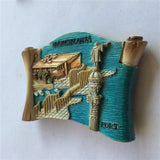 Barcelona Port Spain Fridge Magnet 3D Resin