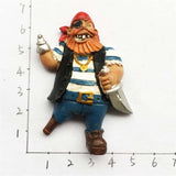 Pirate Norway Fridge Magnet 3D Resin