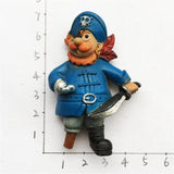 Pirate Norway Fridge Magnet 3D Resin