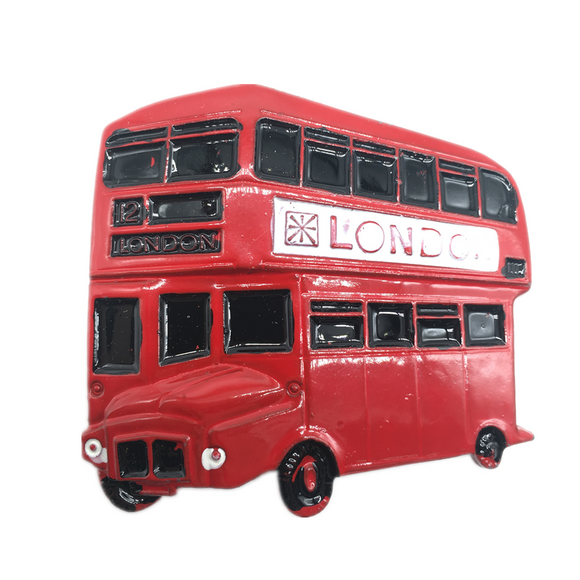 Red Bus London England UK Fridge Magnet Metal Craft