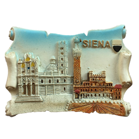 Siena Italy Fridge Magnet 3D Resin