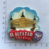 Toledo El Alcazar Spain Fridge Magnet 3D Resin