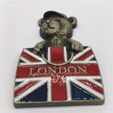 Bear London England UK Fridge Magnet Metal Craft