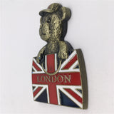 Bear London England UK Fridge Magnet Metal Craft