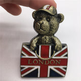 Bear London England UK Fridge Magnet Metal Craft