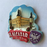 Toledo El Alcazar Spain Fridge Magnet 3D Resin