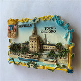 Sevilla Port Spain Fridge Magnet 3D Resin