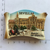 Sevilla Square Spain Fridge Magnet 3D Resin