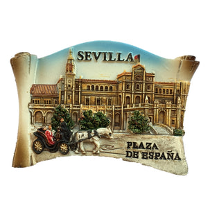 Sevilla Square Spain Fridge Magnet 3D Resin