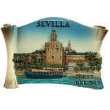 Torre del Oro Sevilla Spain Fridge Magnet 3D Resin