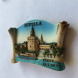 Torre del Oro Sevilla Spain Fridge Magnet 3D Resin