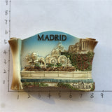 Cibeles Fountain Madrid Spain Fridge Magnet 3D Resin