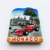 F1 Monte Carlo Monaco Fridge Magnet 3D Resin