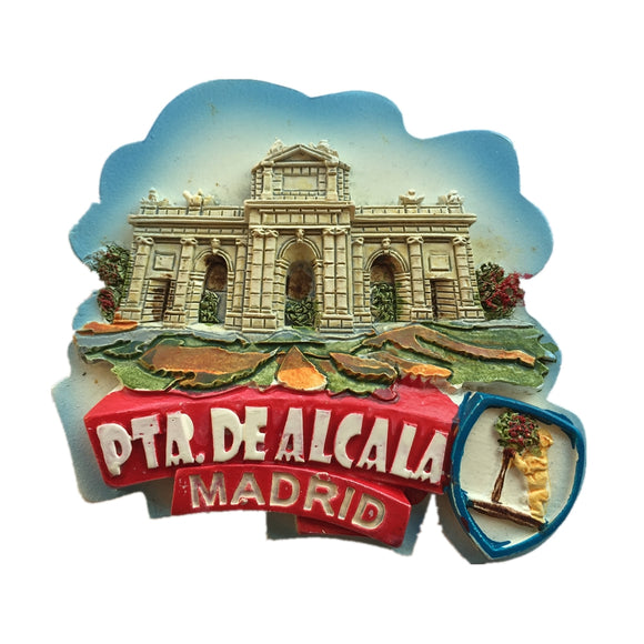 Alcala Gate Madrid Spain Fridge Magnet 3D Resin