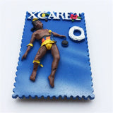 Xcaret Cancan Mexico Fridge Magnet 3D Resin